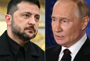 Volodymyr Zelensky e Putin em imagem, em breve os presidentes tentarão acordo
