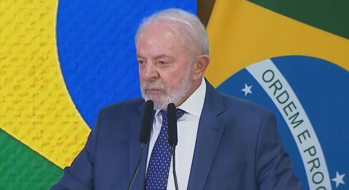 Presidente Lula em coletiva de imprensa