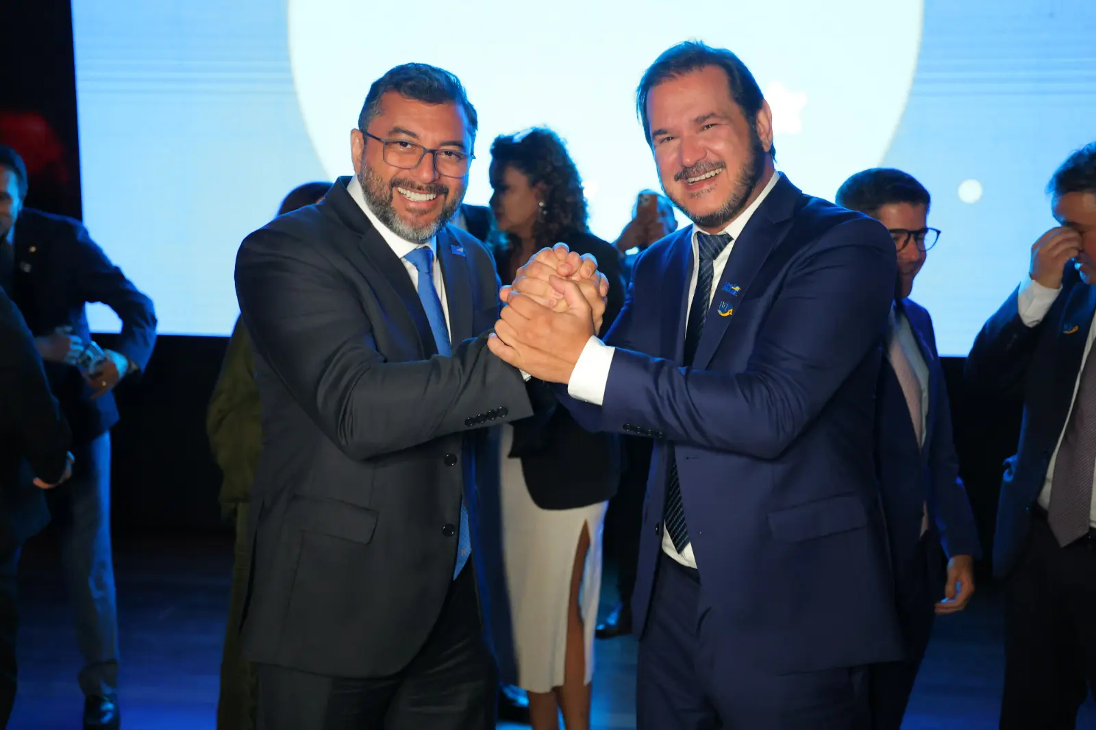 Wilson Lima, Governador do Amazonas em Evento do União Brasil selando federação com o Progressistas