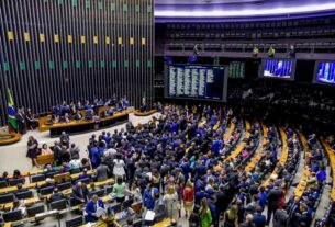 Imagem da Câmara dos Deputados, que aprovou isenção do Imposto de Renda para quem recebe até R$ 5 mil.