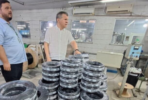 Suframa visita empresa de fios e cabos no Polo Industrial