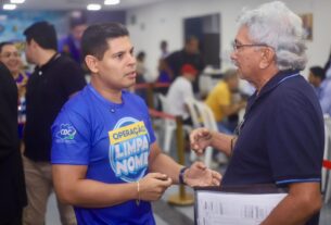 Imagem mostra o presidente do CDC Mário César Filho - Operação Limpa Nome Aleam Oferece 90% de Desconto em Novembro