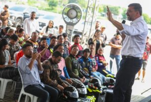Imagem mostra Governador Wilson Lima discursando para o público - Serviços Detran-AM São Ampliados com Novos Projetos e Atendimento Digital